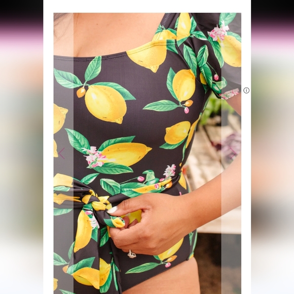 Marina West lemon drop m9dest Swimsuit size small - Picture 3 of 8